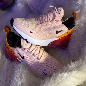 Nike Women's Pink and Orange Sneakers